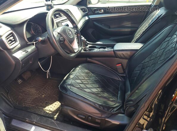 1N4AA6AP8JC373776 2018 NISSAN MAXIMA Black Vista interior delantera