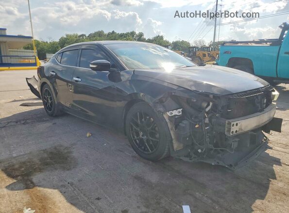 1N4AA6AP8JC374488 2018 NISSAN MAXIMA Черный Передняя правая четверть