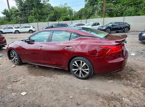 1N4AA6AP8JC396958 2018 NISSAN MAXIMA Red Задня ліва чверть