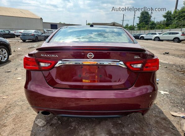 1N4AA6AP8JC396958 2018 NISSAN MAXIMA Red Вид ззаду