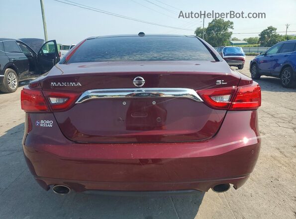 1N4AA6AP8JC406534 2018 NISSAN MAXIMA Red Widok z tyłu