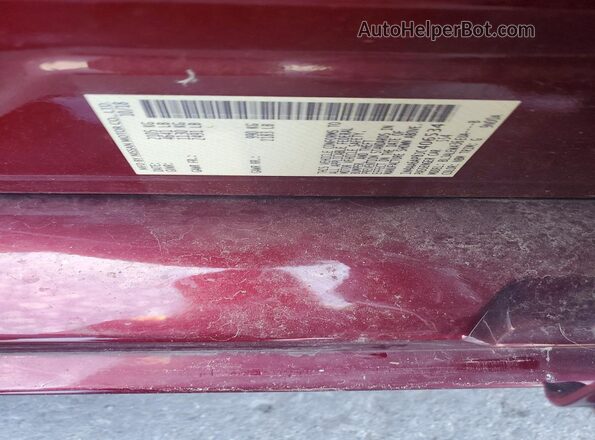 1N4AA6AP8JC406534 2018 NISSAN MAXIMA Red Widok komory silnika