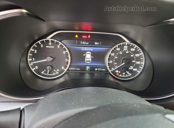 1N4AA6APXGC449216 2016 NISSAN MAXIMA Burgundy Vista del cuadro de instrumentos
