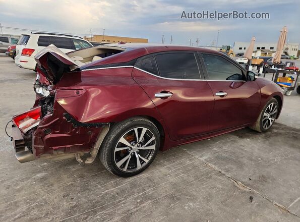 1N4AA6APXGC449216 2016 NISSAN MAXIMA Burgundy Trasero derecho