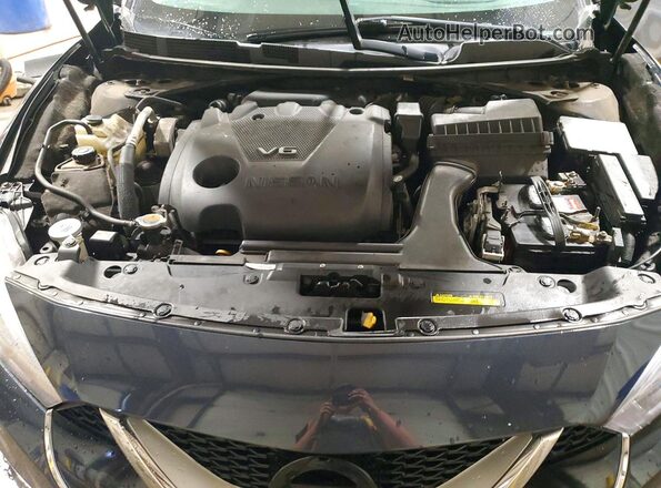 1N4AA6APXGC905764 2016 NISSAN MAXIMA Blue Widok wnętrza z tyłu