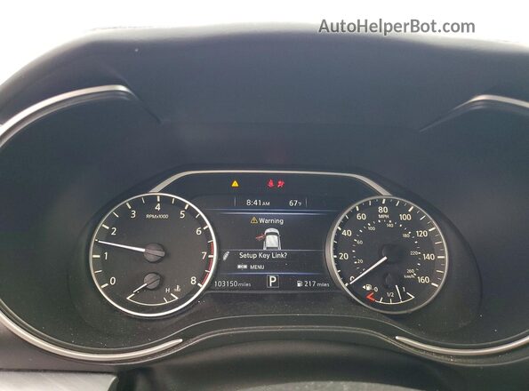 1N4AA6APXHC360103 2017 NISSAN MAXIMA Gray Vista del cuadro de instrumentos