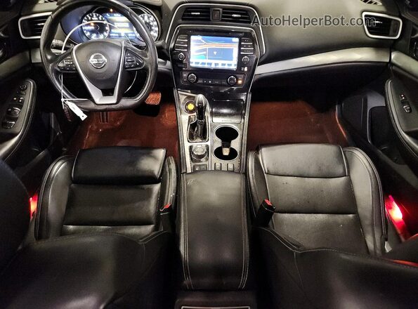 1N4AA6APXHC391304 2017 NISSAN MAXIMA Черный Вид панели приборов