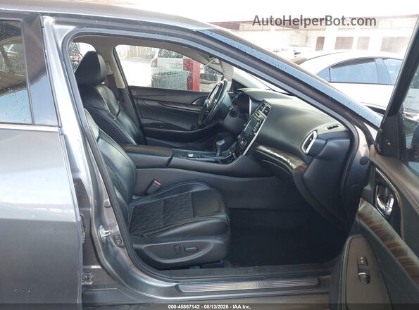 1N4AA6APXJC393205 2018 NISSAN MAXIMA Gray წინა სალონის ხედი