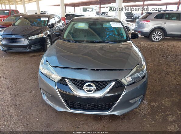 1N4AA6APXJC393205 2018 NISSAN MAXIMA Gray ხელსაწყოთა პანელის ხედი