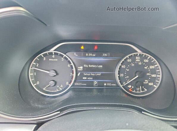 1N4AA6AV9KC366786 2019 NISSAN MAXIMA Серый Вид щитка приборов