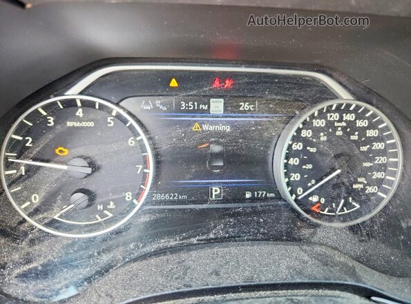 1N4AA6DV2LC379957 2020 NISSAN MAXIMA Черный Вид щитка приборов