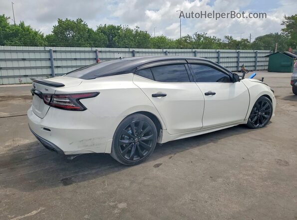 1N4AA6EV3MC510037 2021 NISSAN MAXIMA Белый Задняя правая четверть