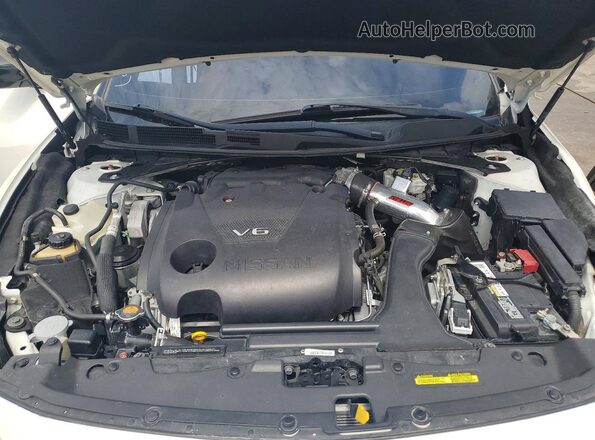 1N4AA6EV3MC510037 2021 NISSAN MAXIMA Белый Вид задней части салона