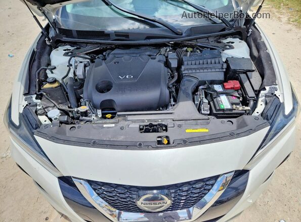 1N4AA6FV6MC508314 2021 NISSAN MAXIMA Белый Вид задней части салона