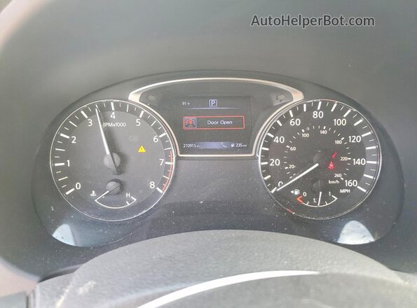 1N4AL3AP0GC130125 2016 NISSAN ALTIMA Brown Вид щитка приладів