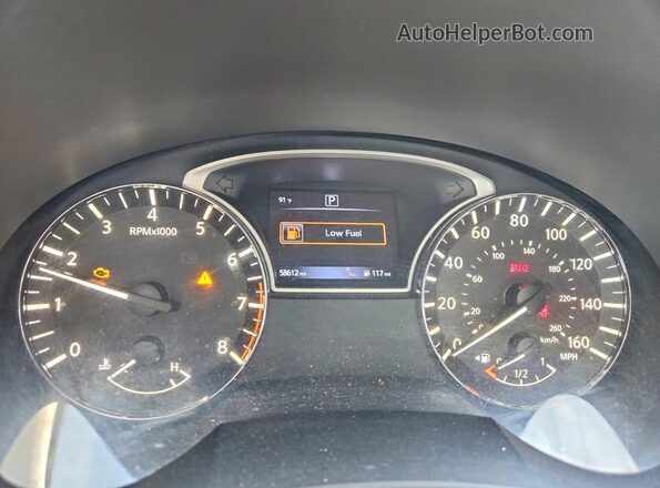 1N4AL3AP0HC128439 2017 NISSAN ALTIMA Charcoal Widok zestawu wskaźników