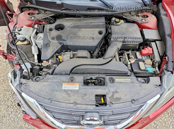 1N4AL3AP2HC231734 2017 NISSAN ALTIMA Maroon Widok wnętrza z tyłu