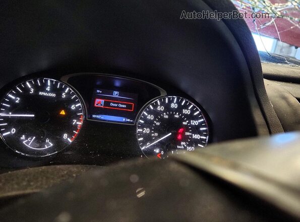 1N4AL3AP3GC198936 2016 NISSAN ALTIMA Red ხელსაწყოთა პანელის ხედი