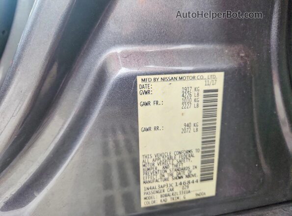 1N4AL3AP3JC146844 2018 NISSAN ALTIMA Gray Engine compartment view
