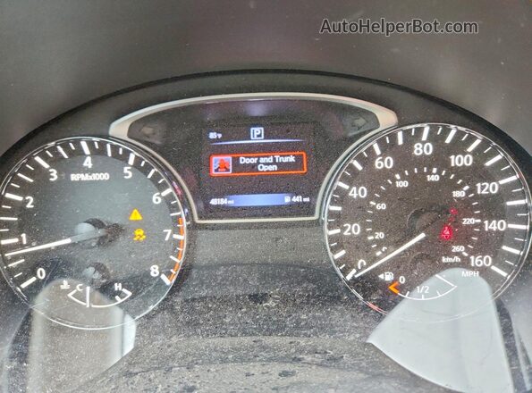 1N4AL3AP4HN329152 2017 NISSAN ALTIMA Красный Вид щитка приборов