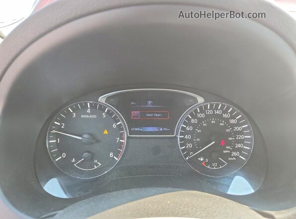 1N4AL3AP5HN356635 2017 NISSAN ALTIMA Red Vista del cuadro de instrumentos
