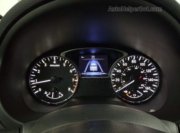 1N4AL3AP6JC152377 2018 NISSAN ALTIMA Blue Вид щитка приладів