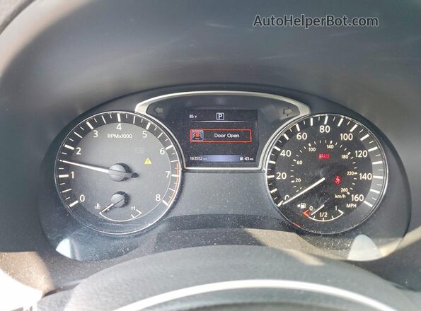 1N4AL3AP7GC249371 2016 NISSAN ALTIMA Black Вид щитка приладів