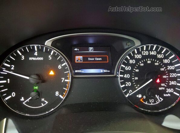 1N4AL3AP7GN339527 2016 NISSAN ALTIMA Черный Вид щитка приборов