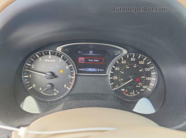 1N4AL3AP8GC125531 2016 NISSAN ALTIMA Black Вид щитка приладів