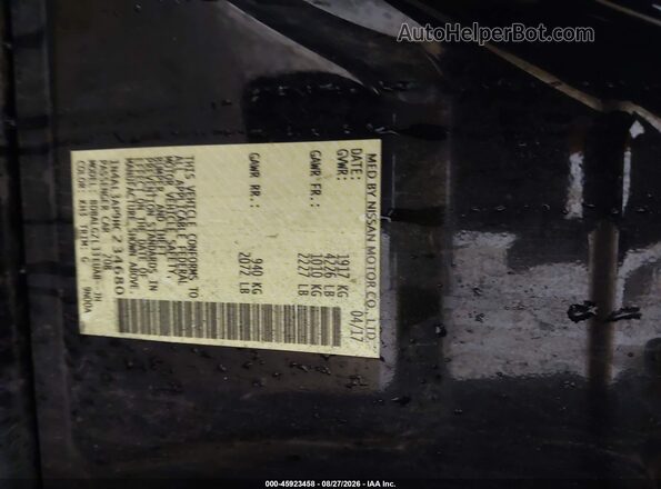 1N4AL3AP9HC234680 2017 NISSAN ALTIMA Black Vista del compartimento del motor