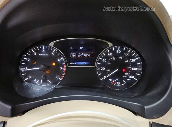 1N4AL3APXGC112571 2016 NISSAN ALTIMA Красный Вид щитка приборов