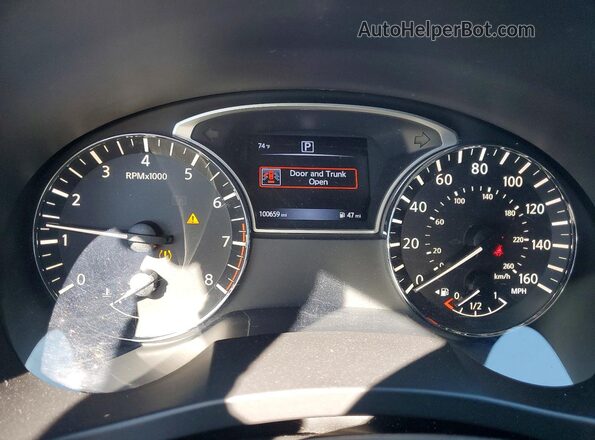 1N4AL3APXGN360159 2016 NISSAN ALTIMA Gray Vista del cuadro de instrumentos