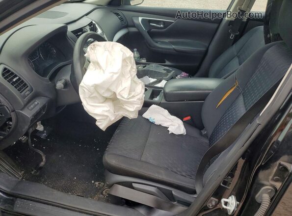 1N4AL3APXHC484090 2017 NISSAN ALTIMA Black Widok wnętrza z przodu