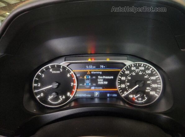 1N4AL4CV4LN303838 2020 NISSAN ALTIMA Black Widok zestawu wskaźników