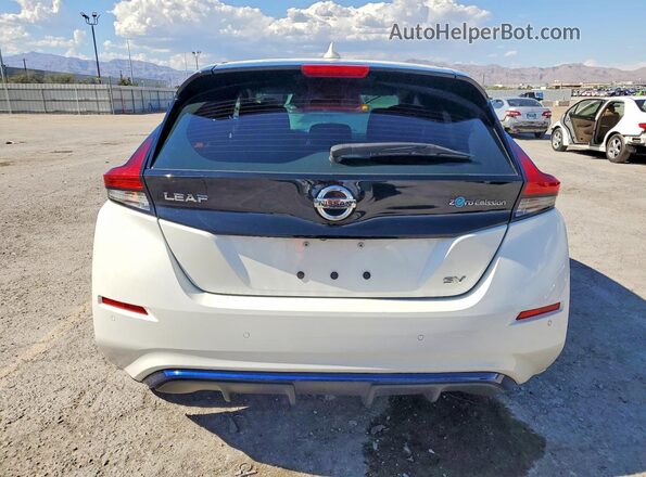 1N4AZ1CP9LC309449 2020 NISSAN LEAF White Widok z tyłu