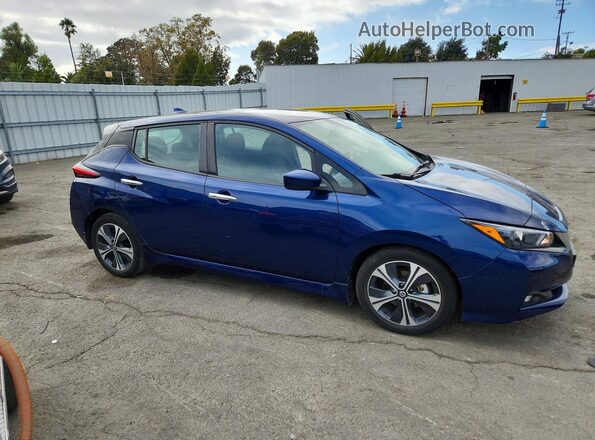 1N4AZ1CV8NC555023 2022 NISSAN LEAF Blue წინა მარჯვენა