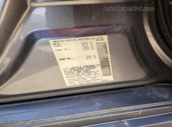 1N4BL3AP9HC141825 2017 NISSAN ALTIMA Gray Vista del compartimento del motor