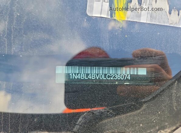 1N4BL4BV0LC236074 2020 NISSAN ALTIMA Silver Вид підкапотного простору