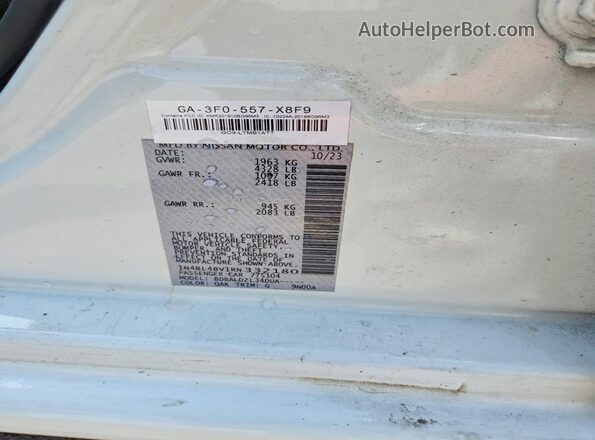 1N4BL4BV1RN332180 2024 NISSAN ALTIMA White Engine compartment view