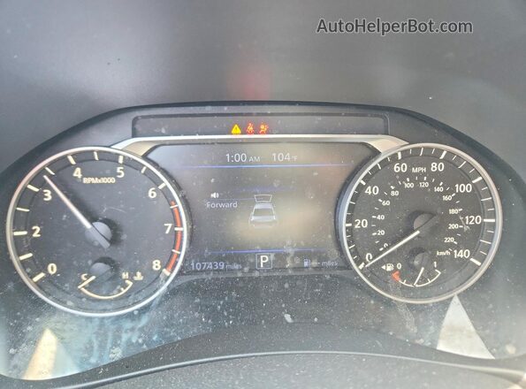 1N4BL4BV3LC211508 2020 NISSAN ALTIMA White Vista del cuadro de instrumentos