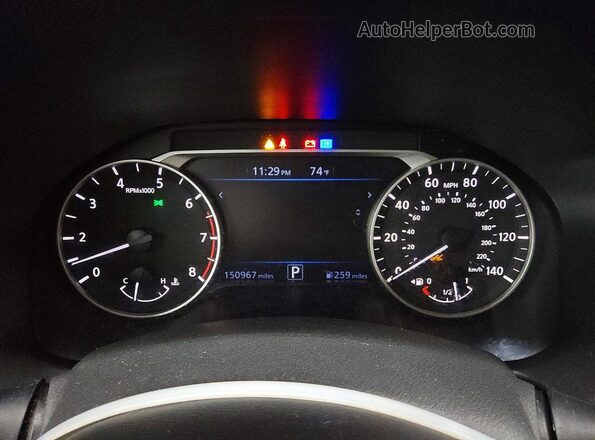 1N4BL4BV3LC220287 2020 NISSAN ALTIMA Gray Вид щитка приладів