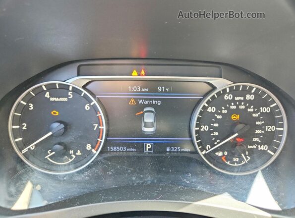 1N4BL4BV5LC249256 2020 NISSAN ALTIMA Black ხელსაწყოთა პანელის ხედი