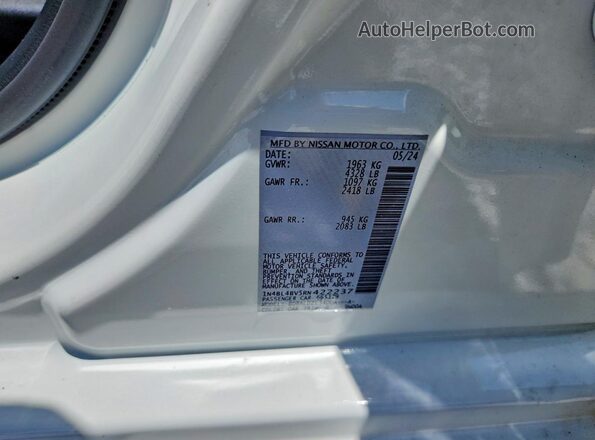 1N4BL4BV5RN422237 2024 NISSAN ALTIMA White Вид підкапотного простору