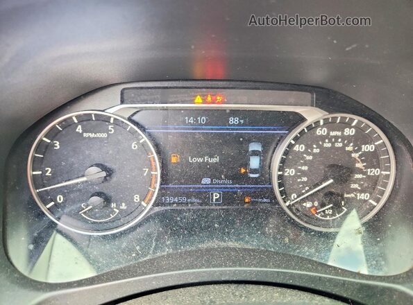1N4BL4BV6LC243420 2020 NISSAN ALTIMA White ხელსაწყოთა პანელის ხედი