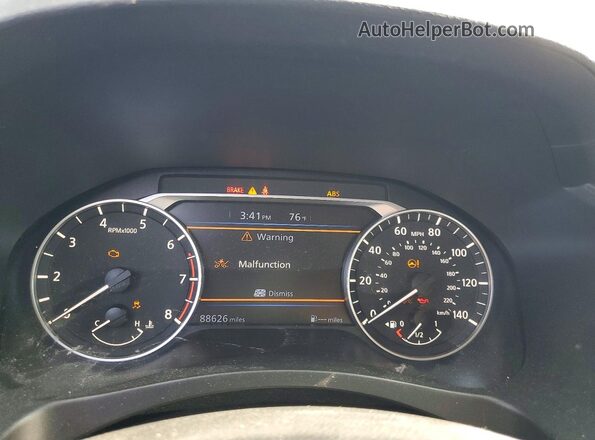 1N4BL4BV7LC145559 2020 NISSAN ALTIMA Black Սարքավորումների վահանակի տեսք
