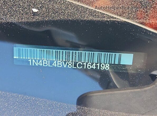 1N4BL4BV8LC164198 2020 NISSAN ALTIMA Silver Vista del compartimento del motor