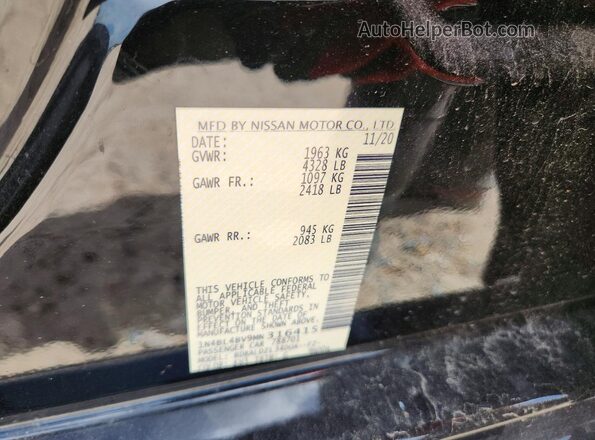 1N4BL4BV9MN316415 2021 NISSAN ALTIMA Black Շարժիչի բաժամունքի տեսք