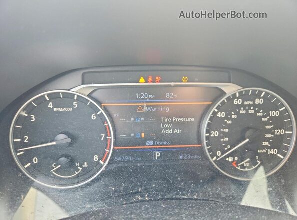 1N4BL4BVXKC254080 2019 NISSAN ALTIMA Blue Widok zestawu wskaźników
