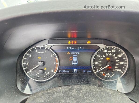 1N4BL4BW7LC280209 2020 NISSAN ALTIMA Gray Widok zestawu wskaźników