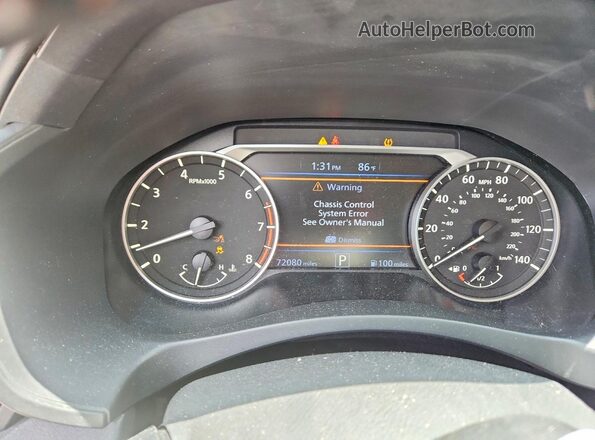 1N4BL4CV1NN327568 2022 NISSAN ALTIMA Gray Вид щитка приладів